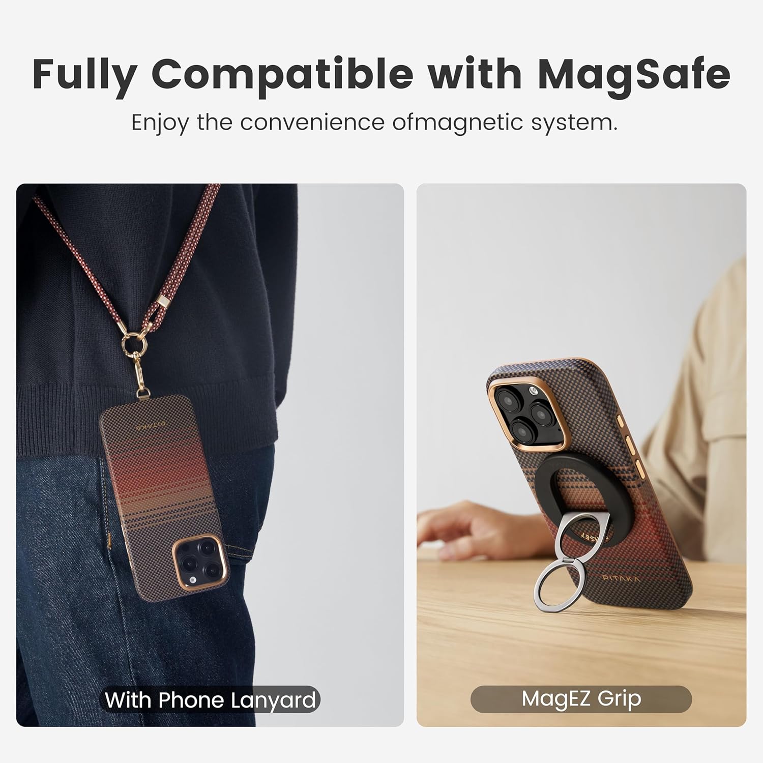 Pitaka Sunset Military-Grade Protective Case for iPhone 16 Pro & 16 Pro Max