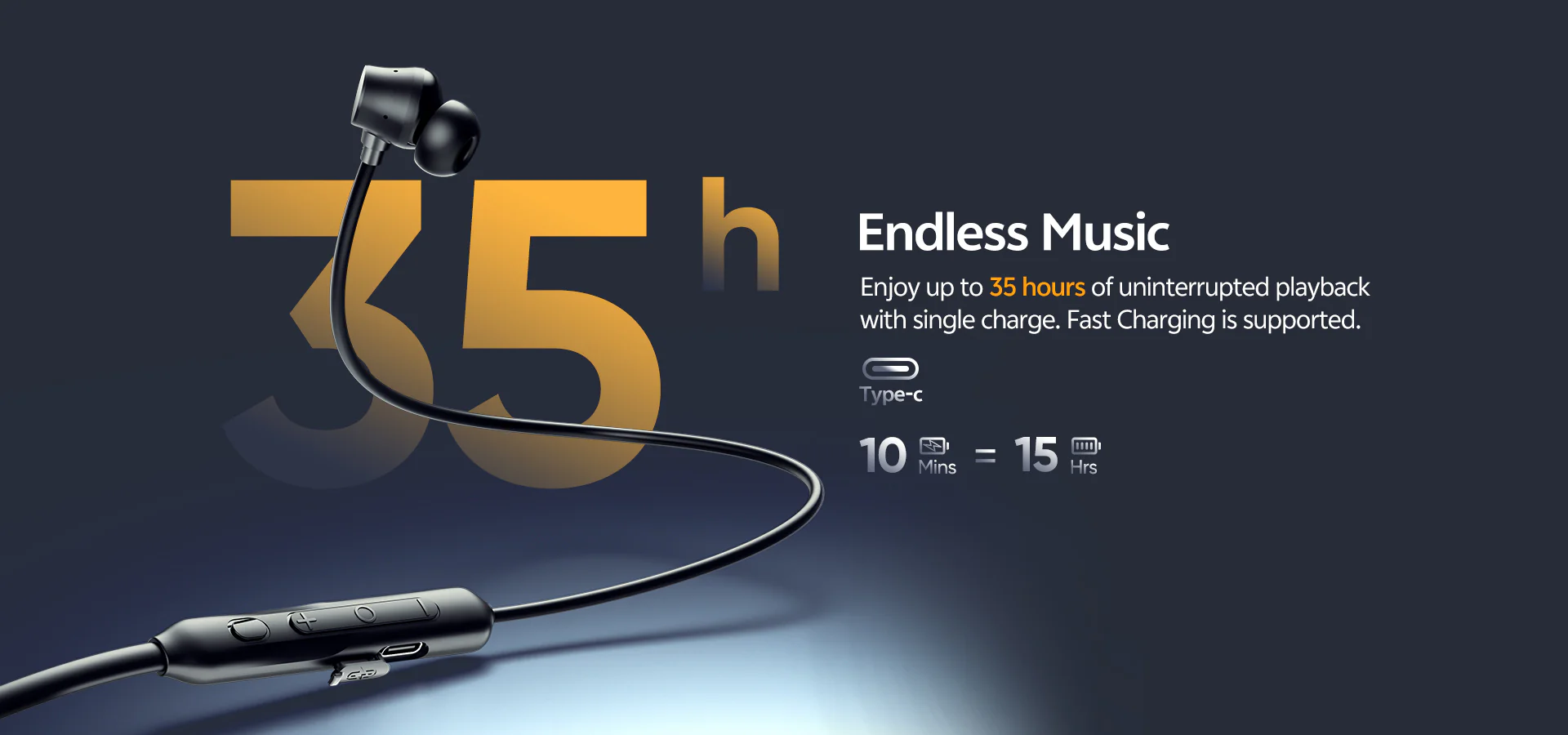 QCY BassBloom ANC N2 In-ear Neckband Headphones