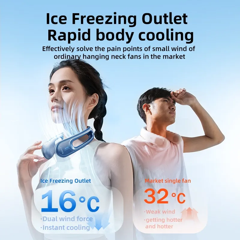 RTAKO GBF001 4000mah Ice Breeze Neck Hanging Fan
