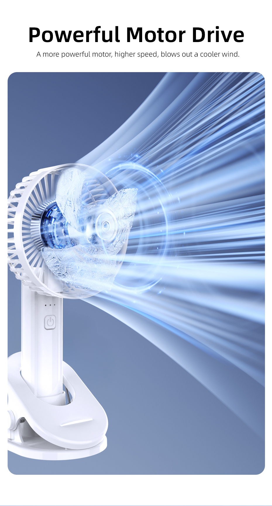 Vyvylabs D02 Handheld Foldable Clip Fan