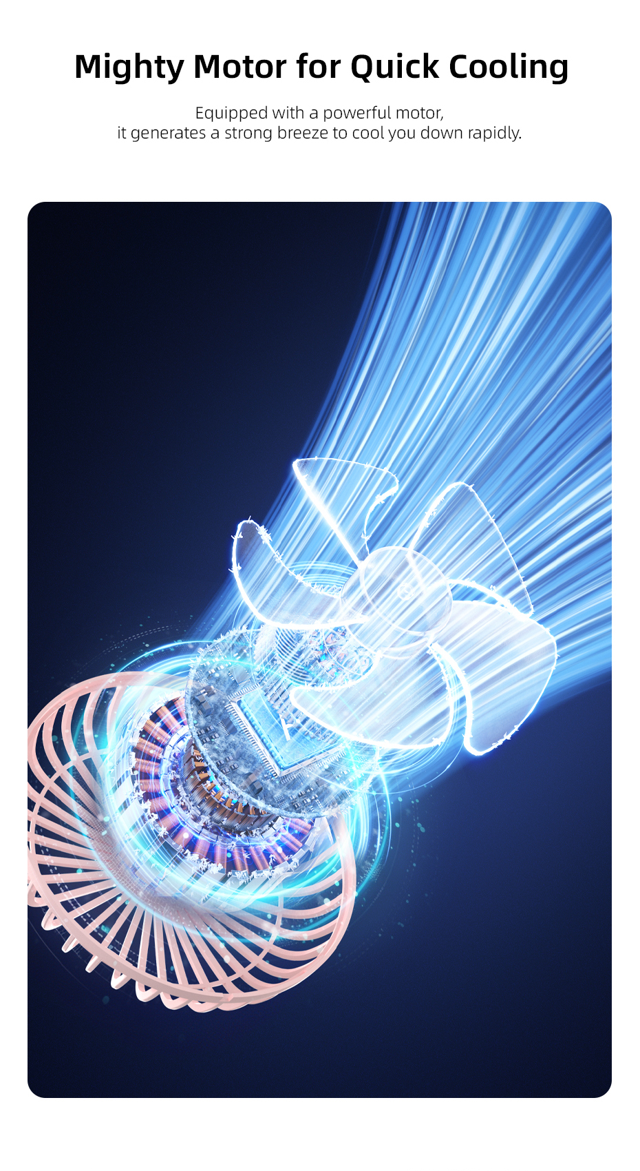 Vyvylabs D11 Mini Foldable Desktop Fan