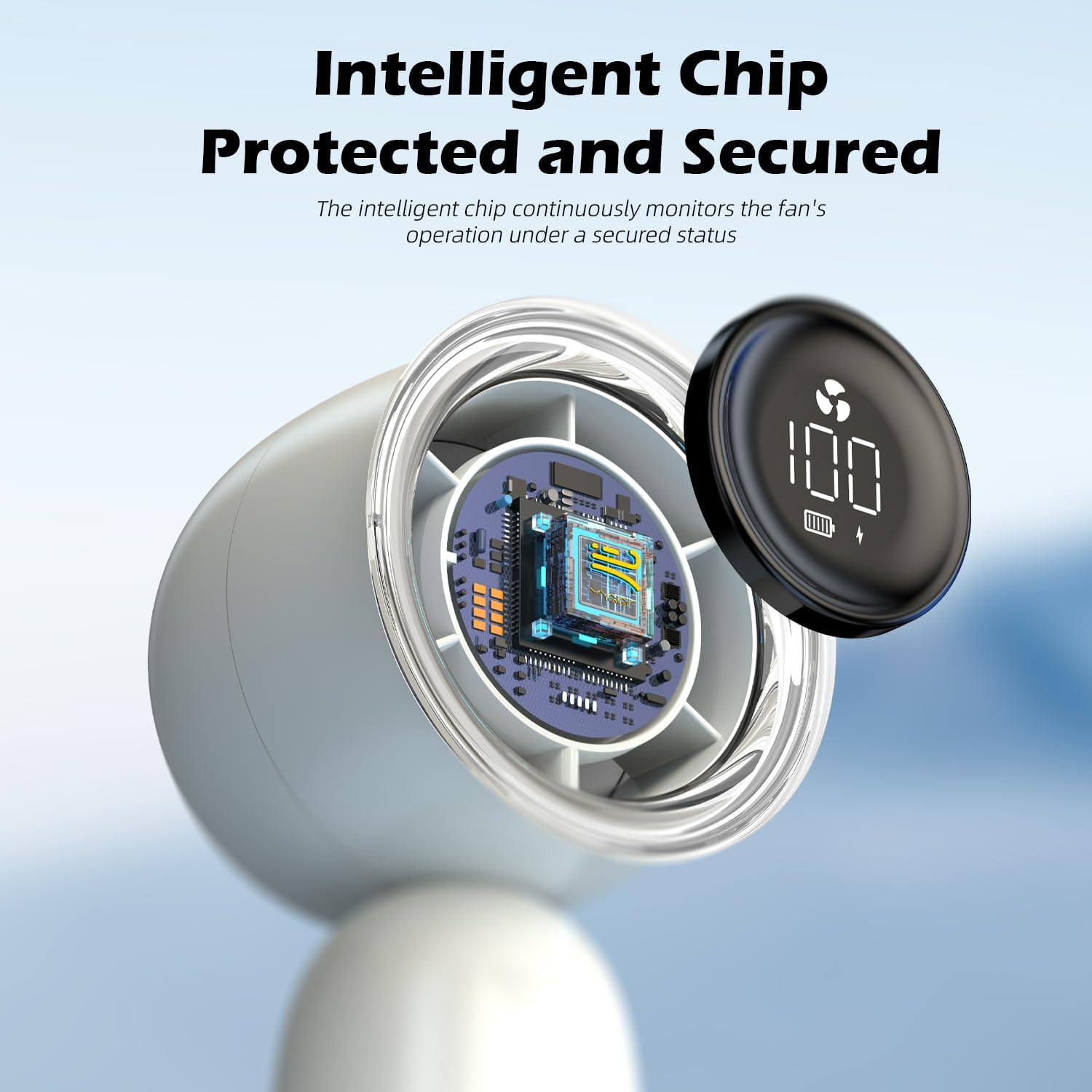 Vyvylabs VKH01 High Speed 13000RPM Handheld Fan 3000mAh