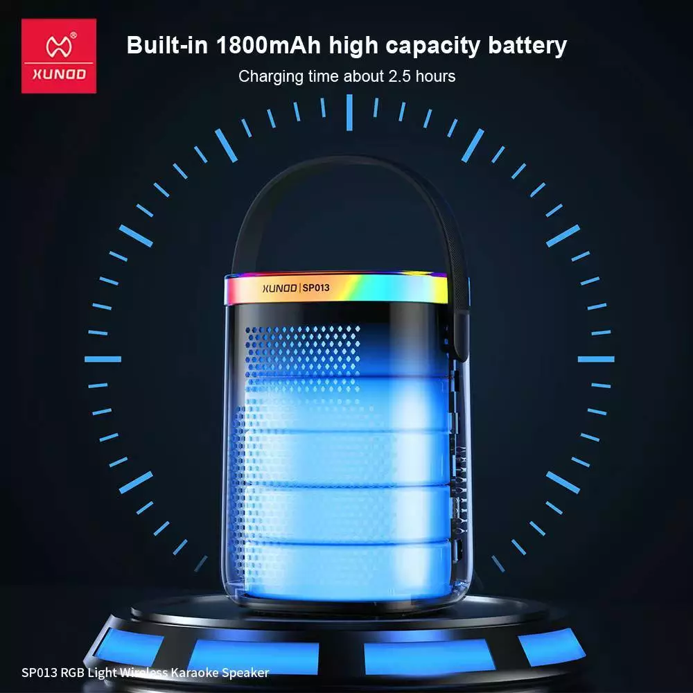 XUNDD SP013 RGB Light Wireless Karaoke Speaker