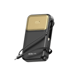 XUNDD XDPB-004 22.5W Built-in Retractable Cable Power Bank
