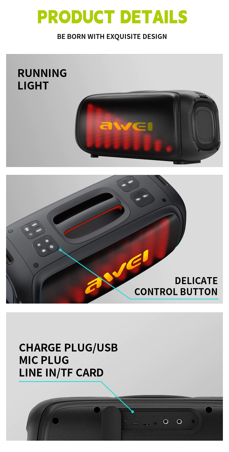 Awei KA29 RGB Wireless Speaker