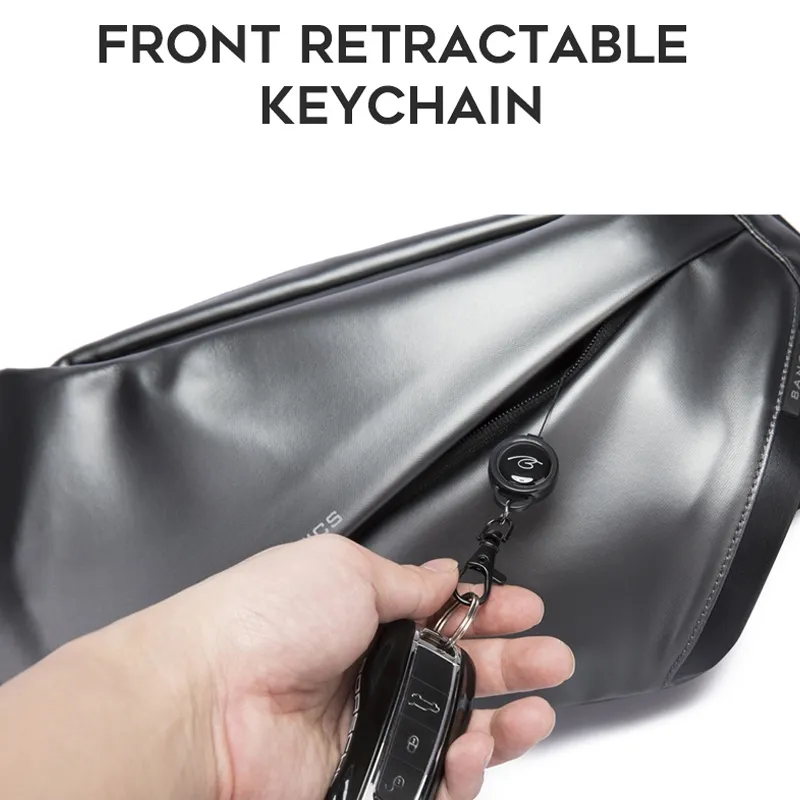 Bange BG-7311 Men Epithelium Coating Waterproof Crossbody Chest Bag