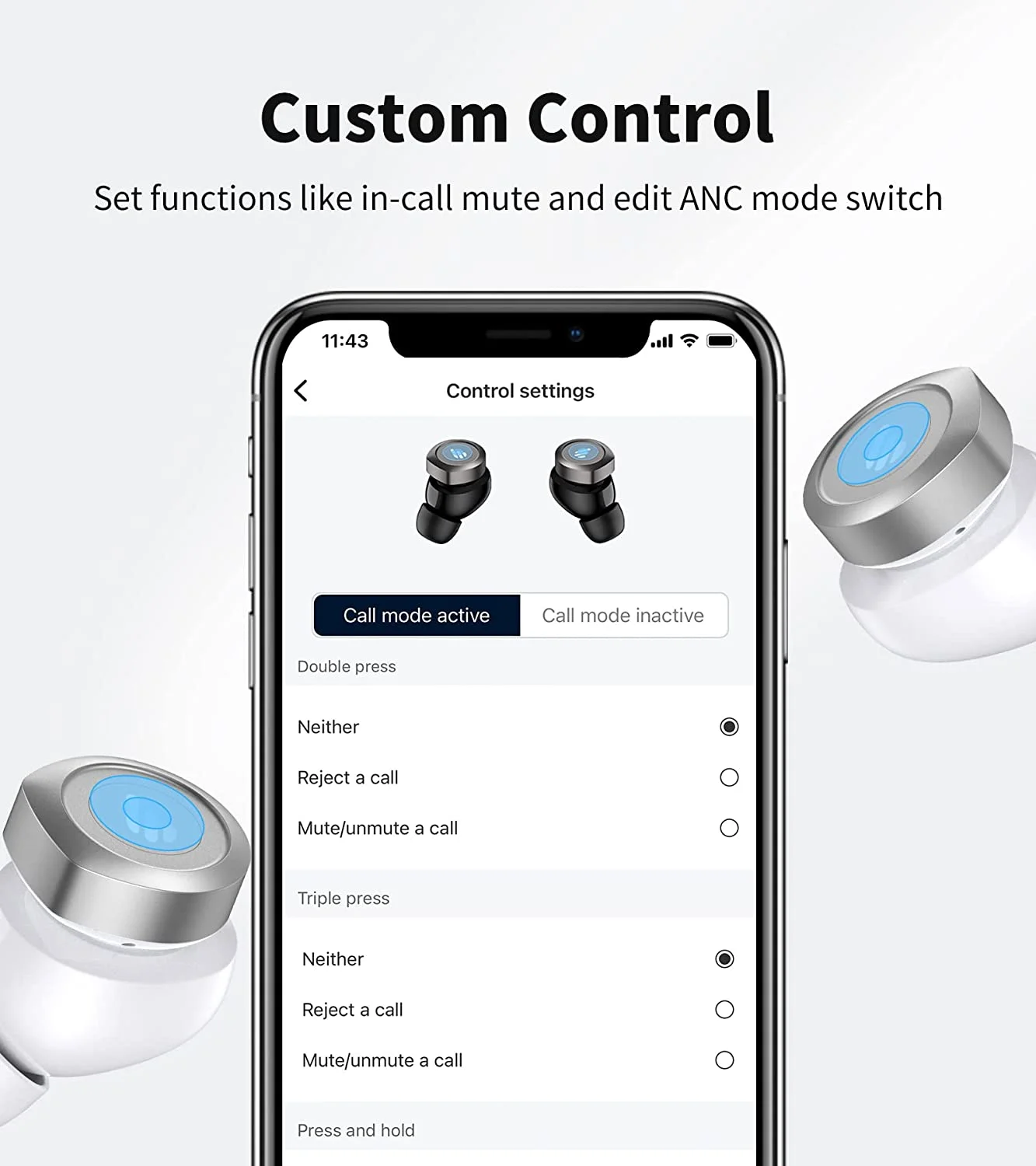 Edifier W240TN Active Noise Cancellation Earbuds