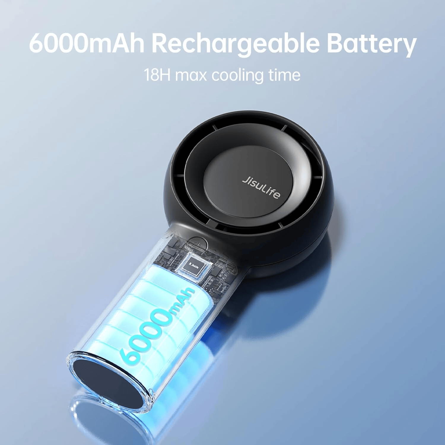 JisuLife FA43 6000mAH Handheld Turbo Fan