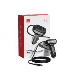 XUNDD XDCH-080 30W 3-Port Car Charger Adapter