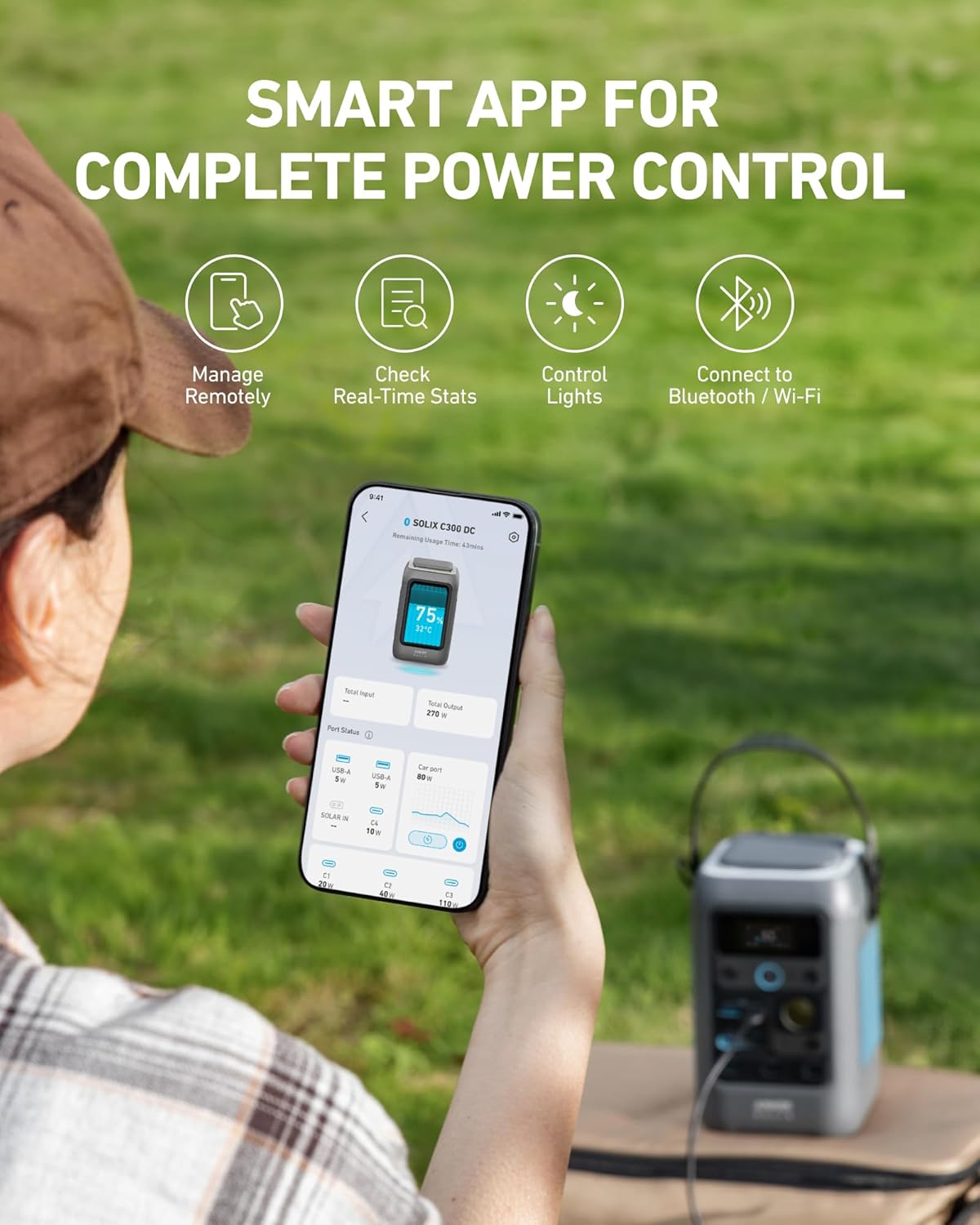 Anker SOLIX C300 Portable Power Station 288Wh 300W