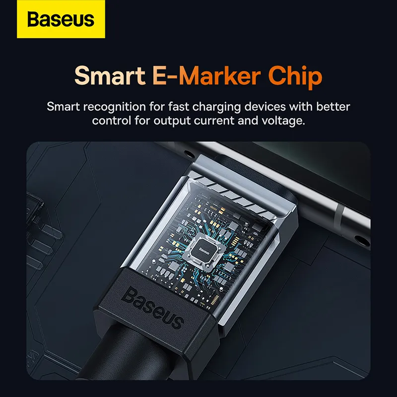 Baseus 100W USB-A To Type-C CoolPlay Series Doublly-Wrapped Premium Quality Fast Charging Cable 1 Meter / 2 Meter