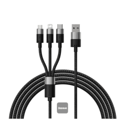 Baseus Cable 3in1 USB cable Baseus StarSpeed Series, USB-C + Micro + Lightning 3.5A 1.2M