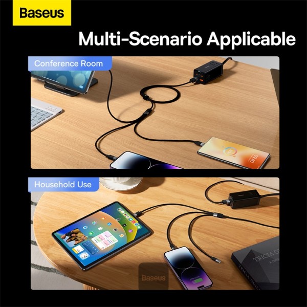 Baseus Cable 3in1 USB cable Baseus StarSpeed Series, USB-C + Micro + Lightning 3.5A 1.2M