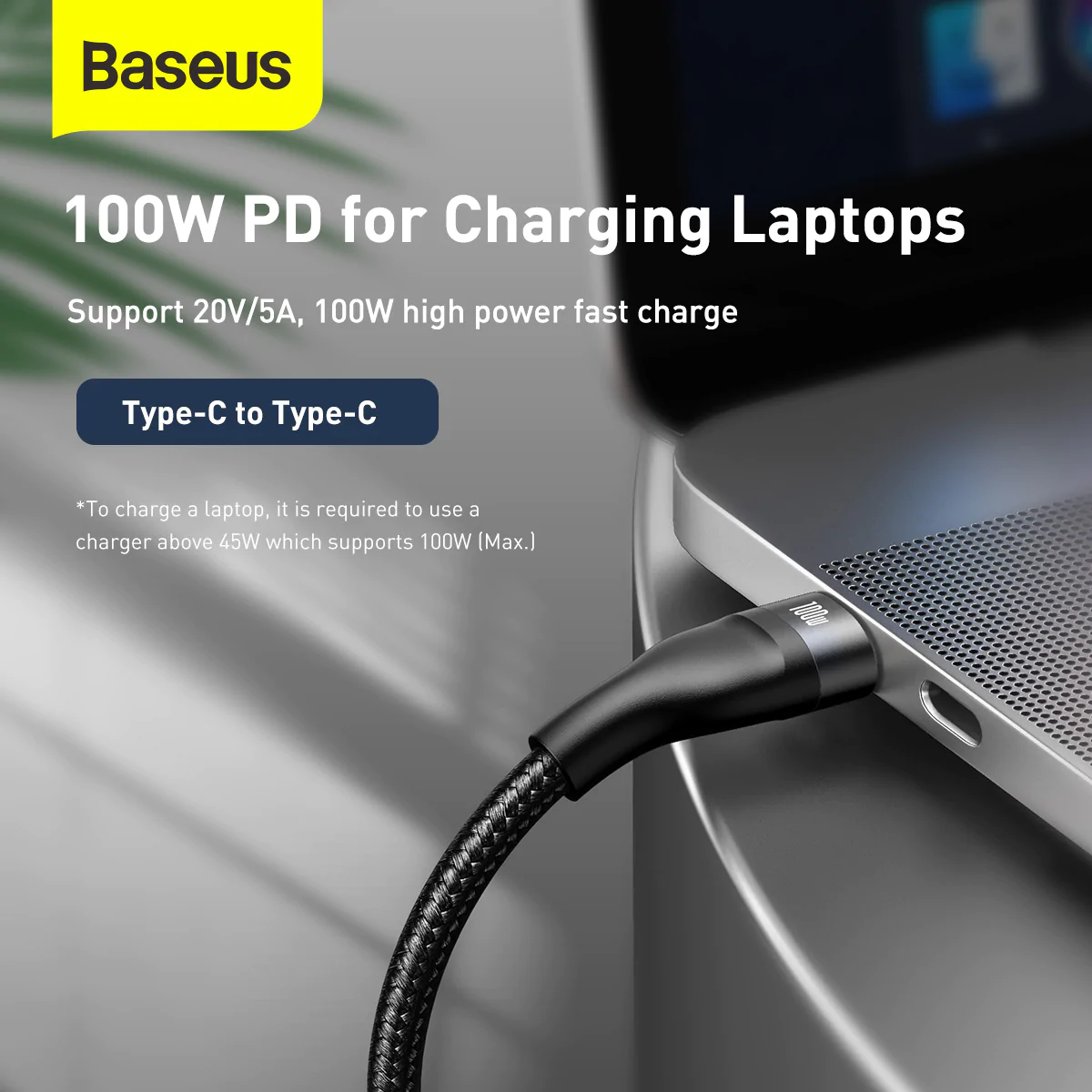 Baseus Flash Series Two-for-three Fast Charging 100W Cable