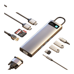 Baseus Gleam Series 11-in-1 Multi-function Type-C Hub Docking Station