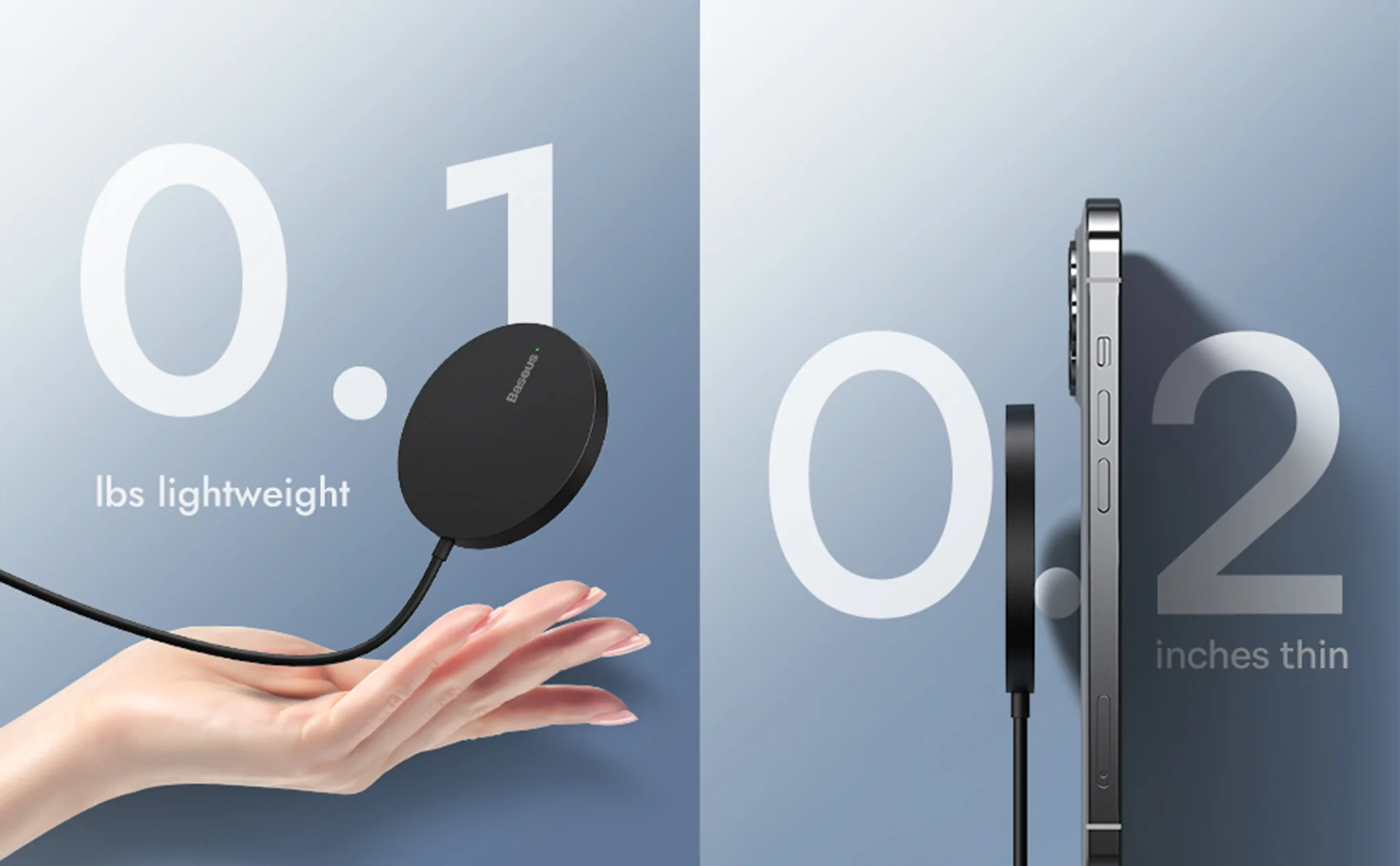 Baseus Simple Mini3 Magnetic Wireless Charger 15W