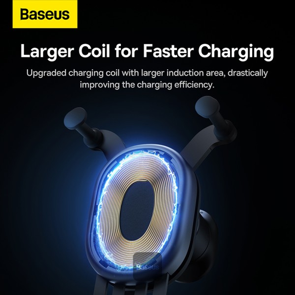 Baseus Stable Gravitational Wireless Charging Car Mount Pro 15W Air Outlet Version