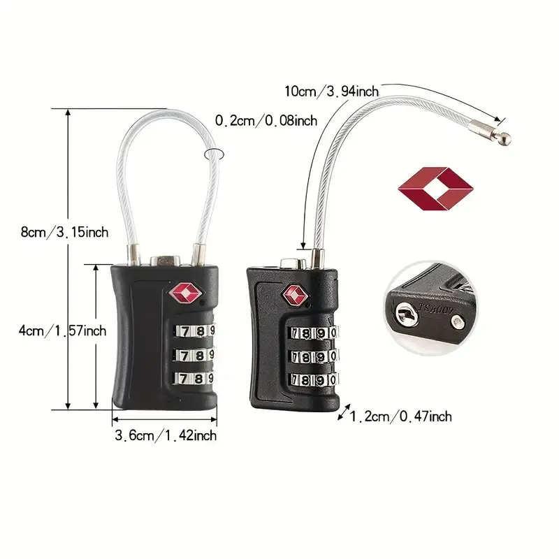 Coteci TSA Customs Combination Lock TR-005