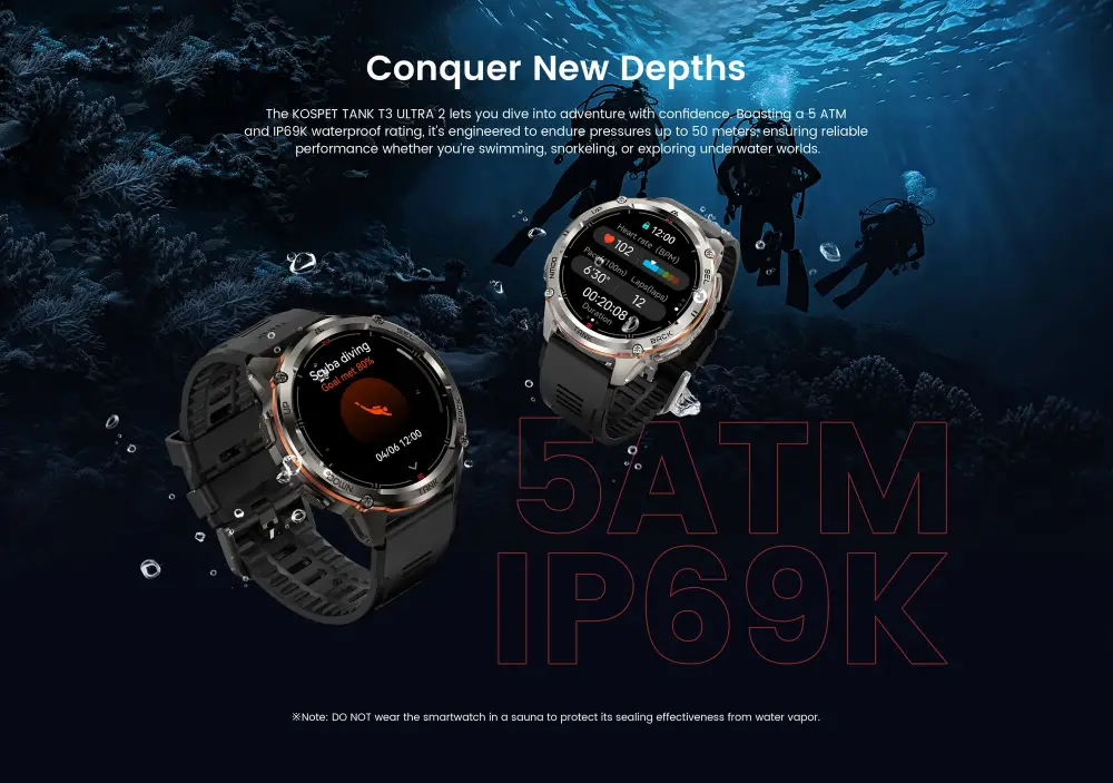 KOSPET TANK T3 ULTRA 2 Special Edition Smartwatch with GPS