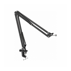 FIFINE CS1 Scissor Boom Arm Stand with 3/8" Thread Size and 5/8" Adapter for All Standard Mics, Mic Mounts, Shock Mounts