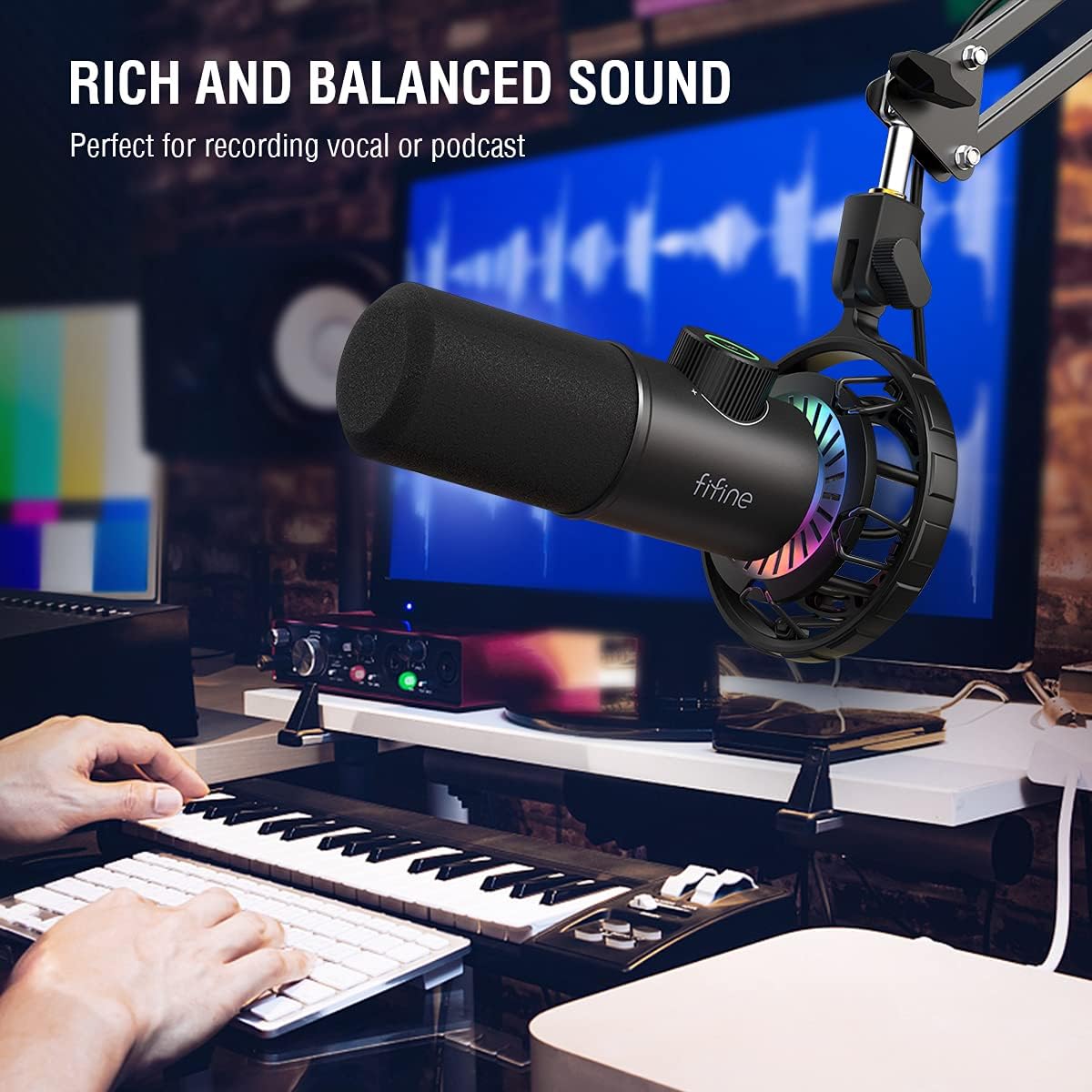 FIFINE K658 USB Dynamic Cardioid Podcast Microphone