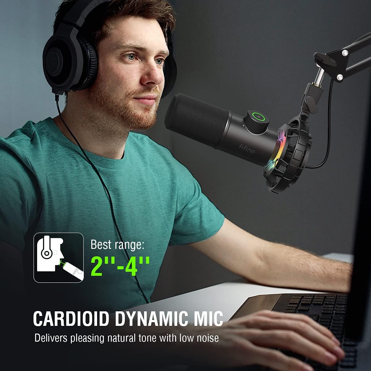 FIFINE K658 USB Dynamic Cardioid Podcast Microphone