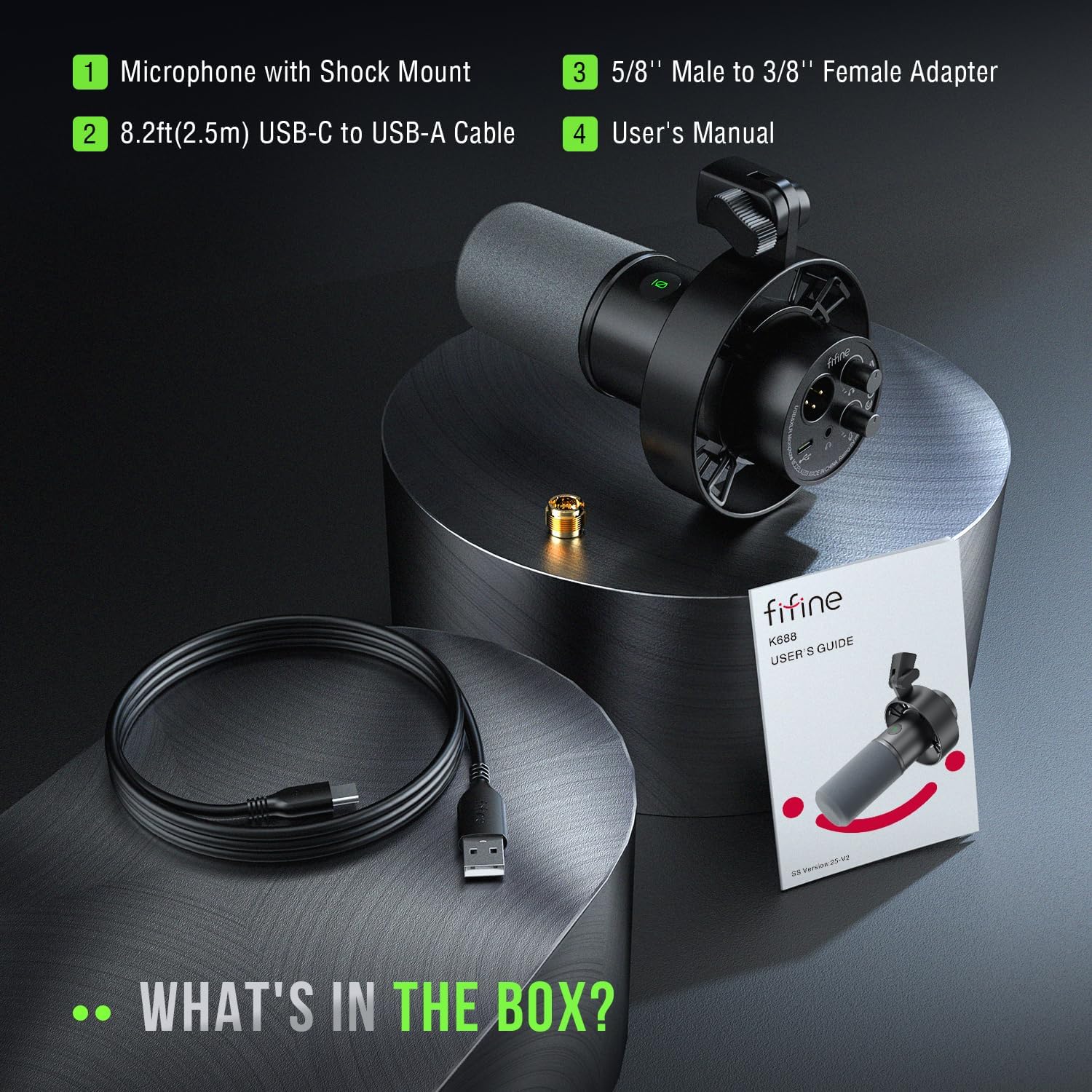 FIFINE K688 XLR/USB Dynamic Microphone