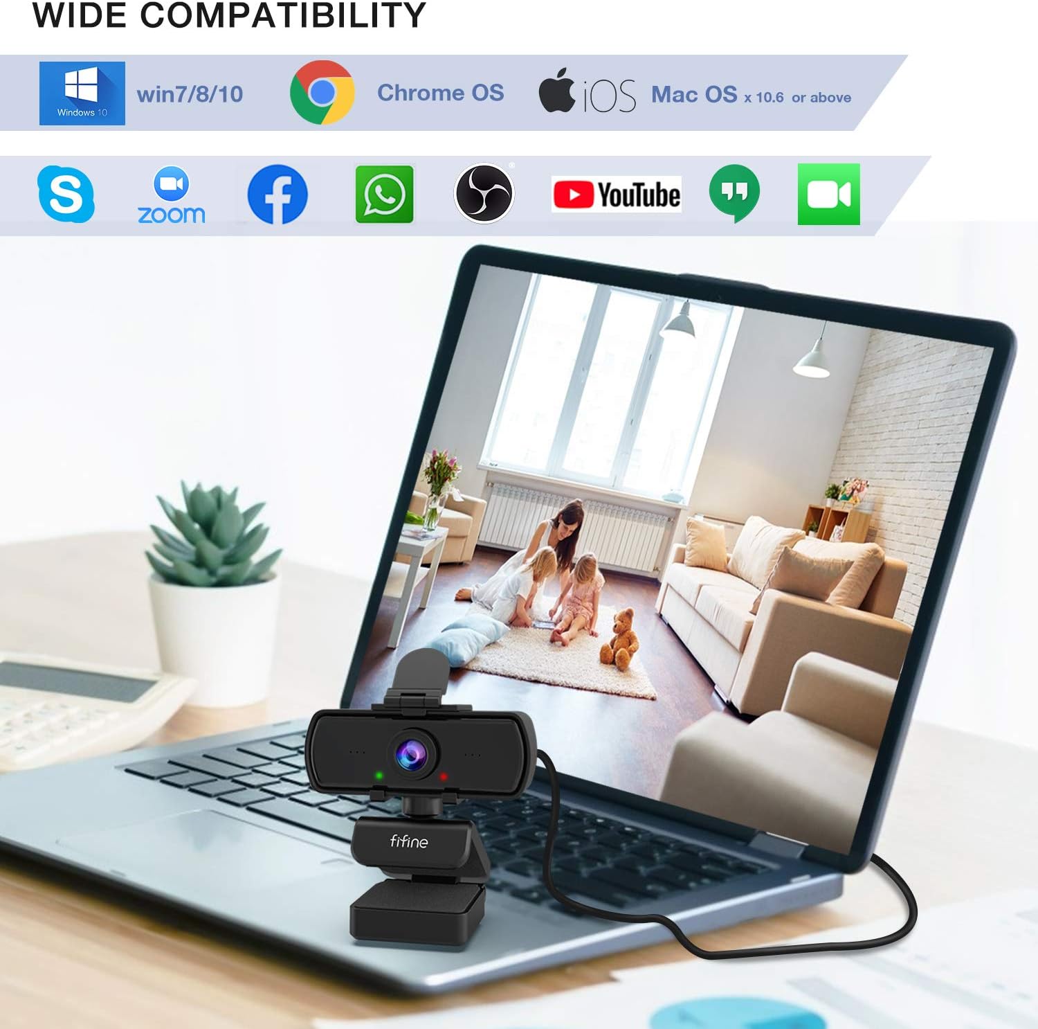 Fifine K420 2k Computer  Webcam