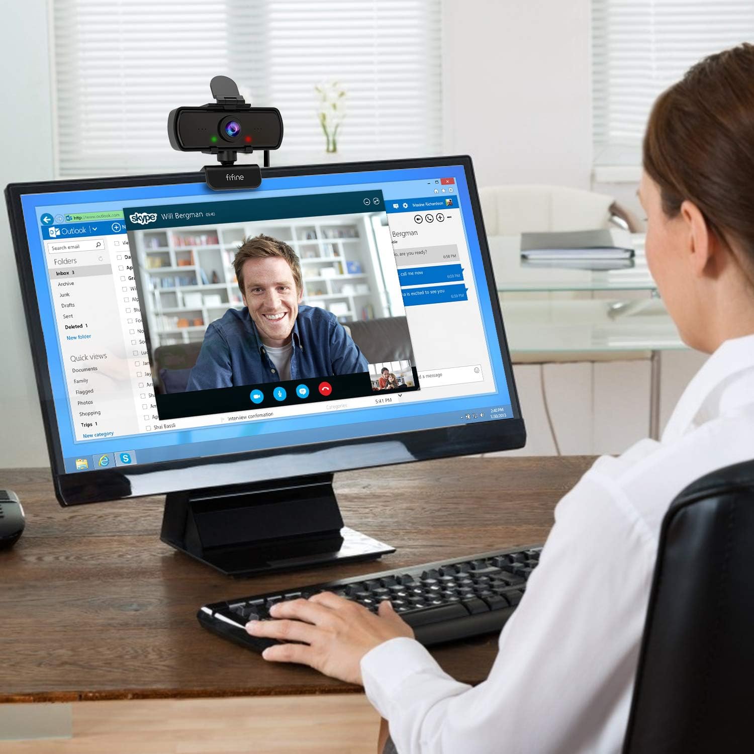 Fifine K420 2k Computer  Webcam