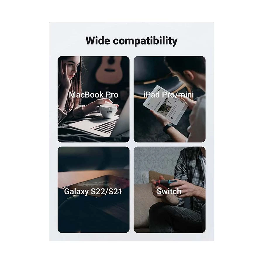 UGREEN 70427 PD Fast Charging Cable 5A Max Black 1m