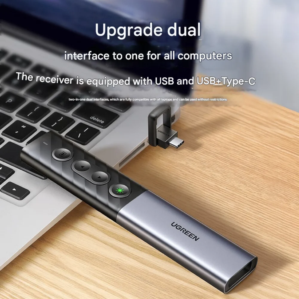 UGREEN Green Laser Wireless Rechargeable Pointer