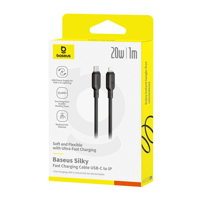 Baseus Silky Series Fast Charging Cable Type-c to Lightning 20W 1m
