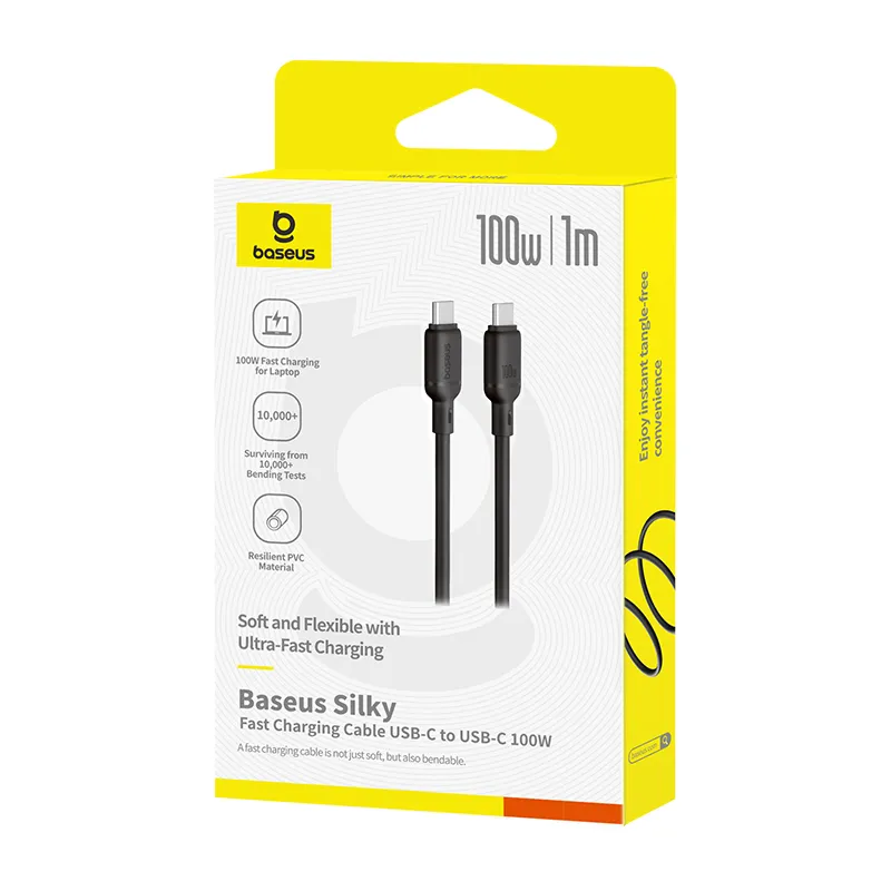 Baseus Silky Series Fast Charging Cable Type-c to Type-C 100W 1m