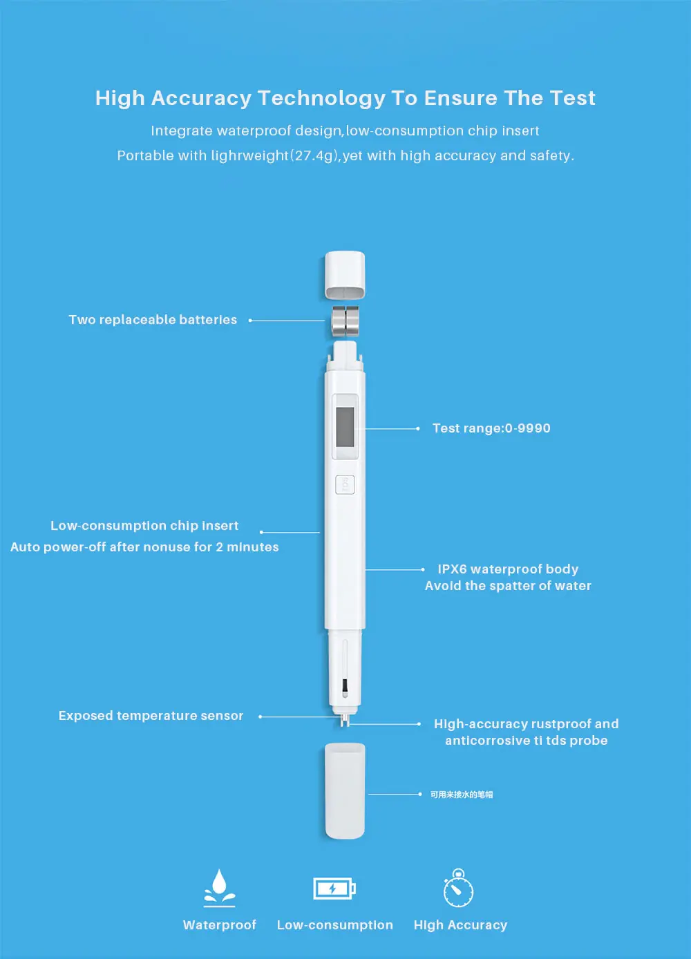 Xiaomi TDS Meter Water Quality Tester Pen