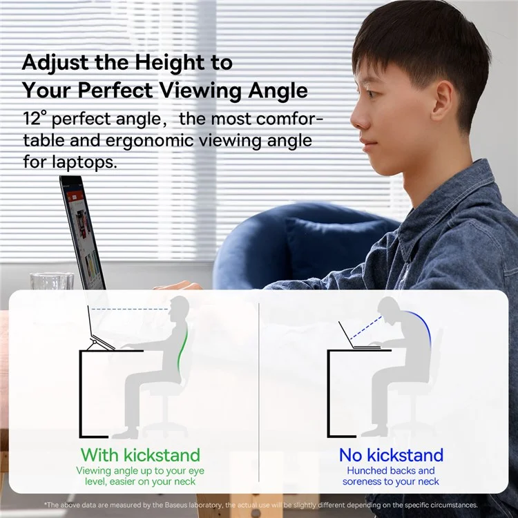 Baseus 2Pcs Slim Laptop Kickstand Desktop Dissipation Stand Holder