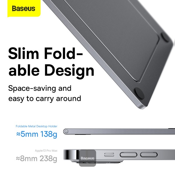 Baseus Foldable Metal Desktop Holder For Mobile and Tab