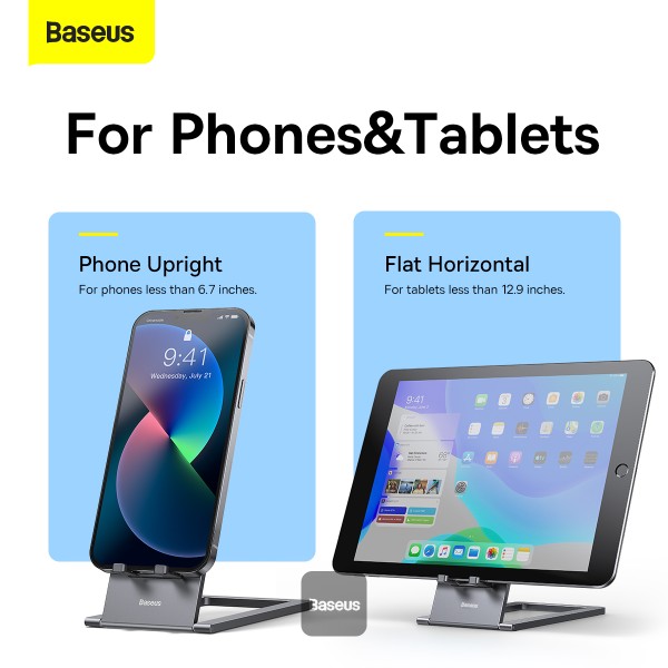 Baseus Foldable Metal Desktop Holder For Mobile and Tab