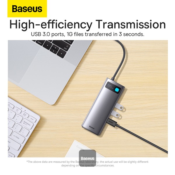 Baseus Metal Gleam Series 6-in-1 Multifunctional Type-C HUB