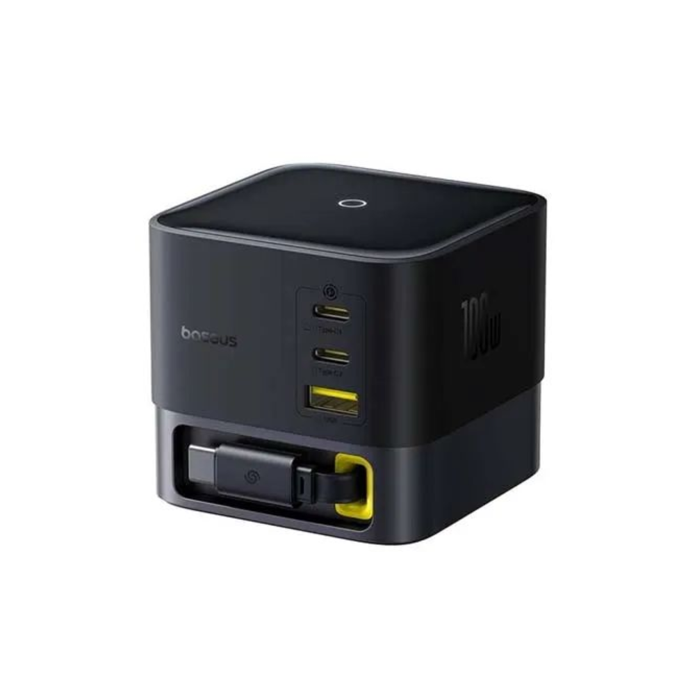 Baseus Nomos 100W GaN Desktop Charging Station Multi Port Fast Charger (1) Baseus Nomos 100W GaN Desktop Charging Station Multi Port Fast Charger