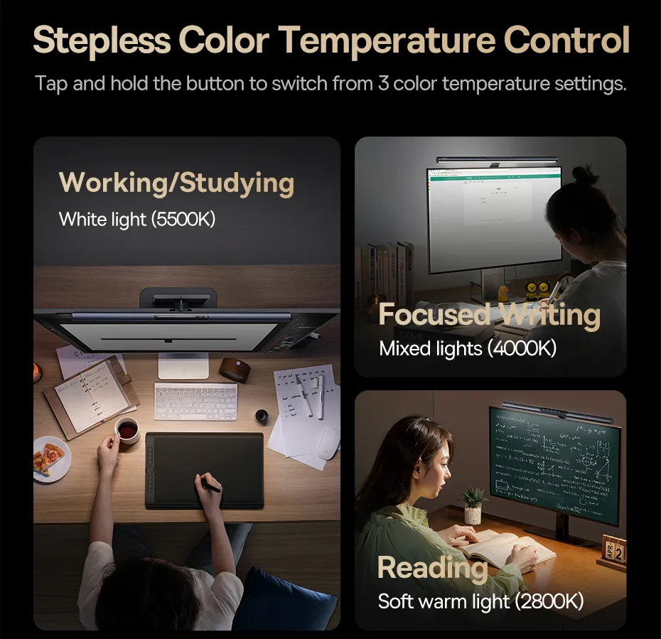 Baseus i-wok3 Asymmetric Light Source Magnetic Screenbar Hanging Light (2024 Version)