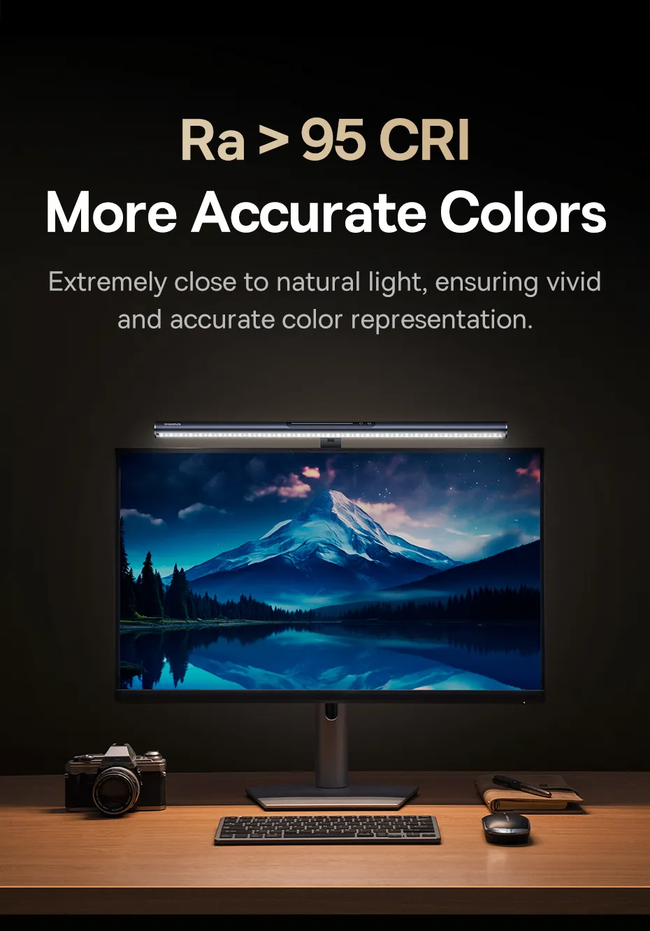 Baseus i-wok3 Asymmetric Light Source Magnetic Screenbar Hanging Light (2024 Version)