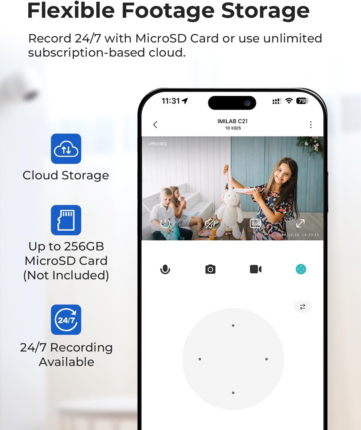 IMILAB C21 2.5K WiFi Plug-in Indoor Camera