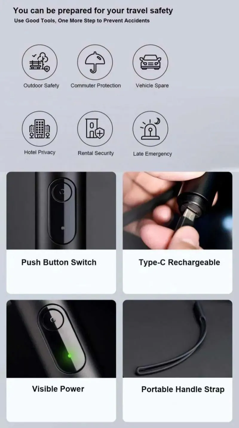 NexTool NE20040 Lightning Electric Arc Self-defense Flashlight