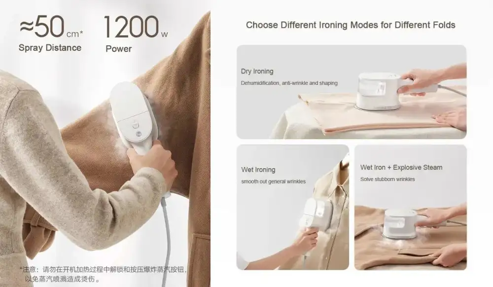 Xiaomi Mijia Handheld Steam Ironing Machine Iron Steamer