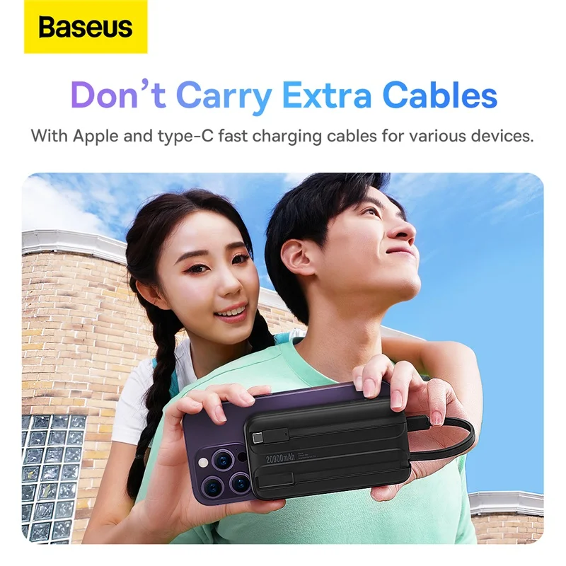 Baseus Comet Series 22.5W 20000mAh Power Bank With Cable