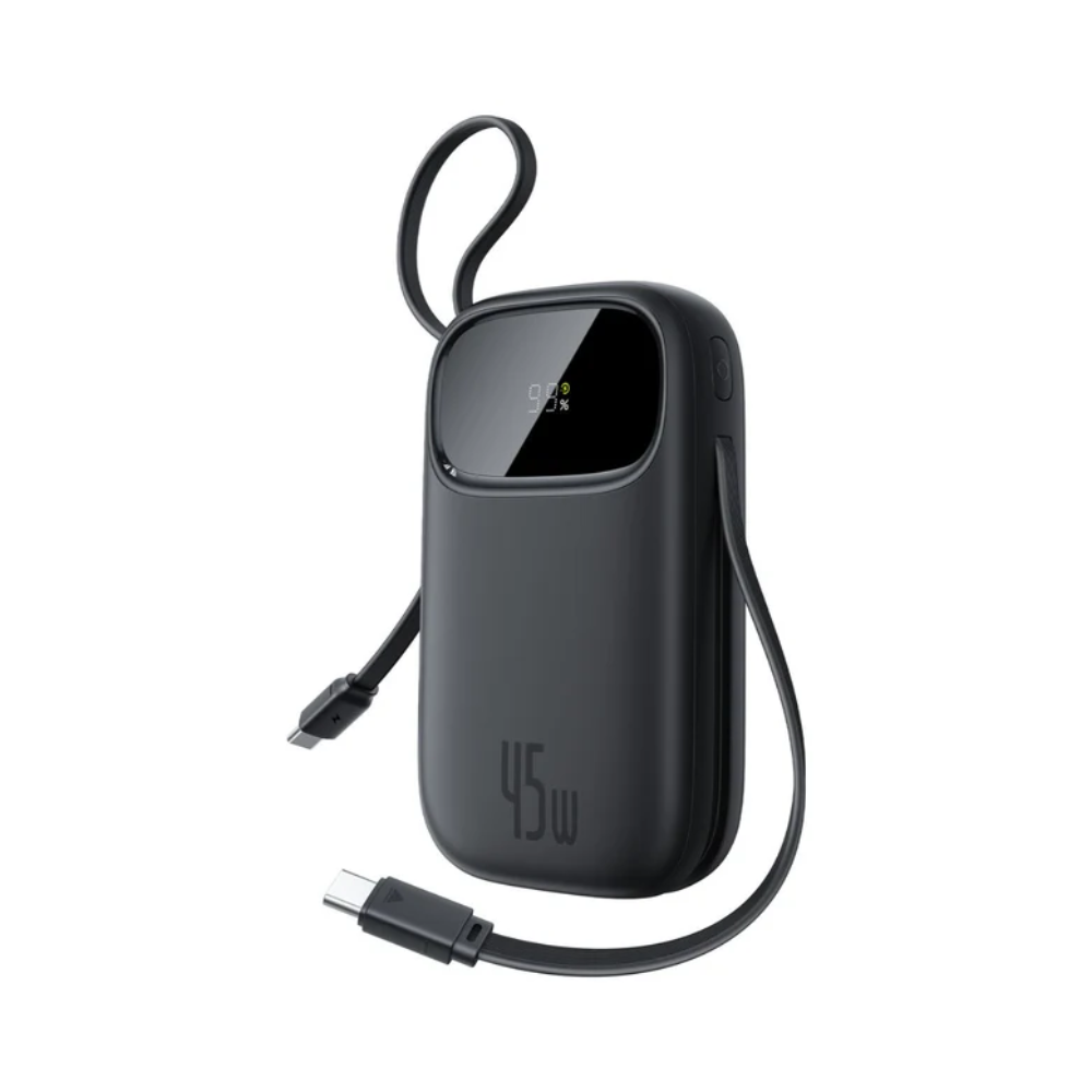 Baseus QPow 3 45W EnerFill FC31 Built-in Type-c & Lightning Cable 20000mAh Power Bank (2) Baseus QPow 3 45W EnerFill FC31 Built-in Type-c & Lightning Cable 20000mAh Power Bank