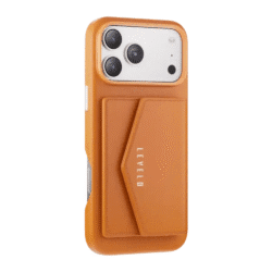 Levelo Vertex PU Leather Wallet Case for iPhone 17 Pro/Pro Max