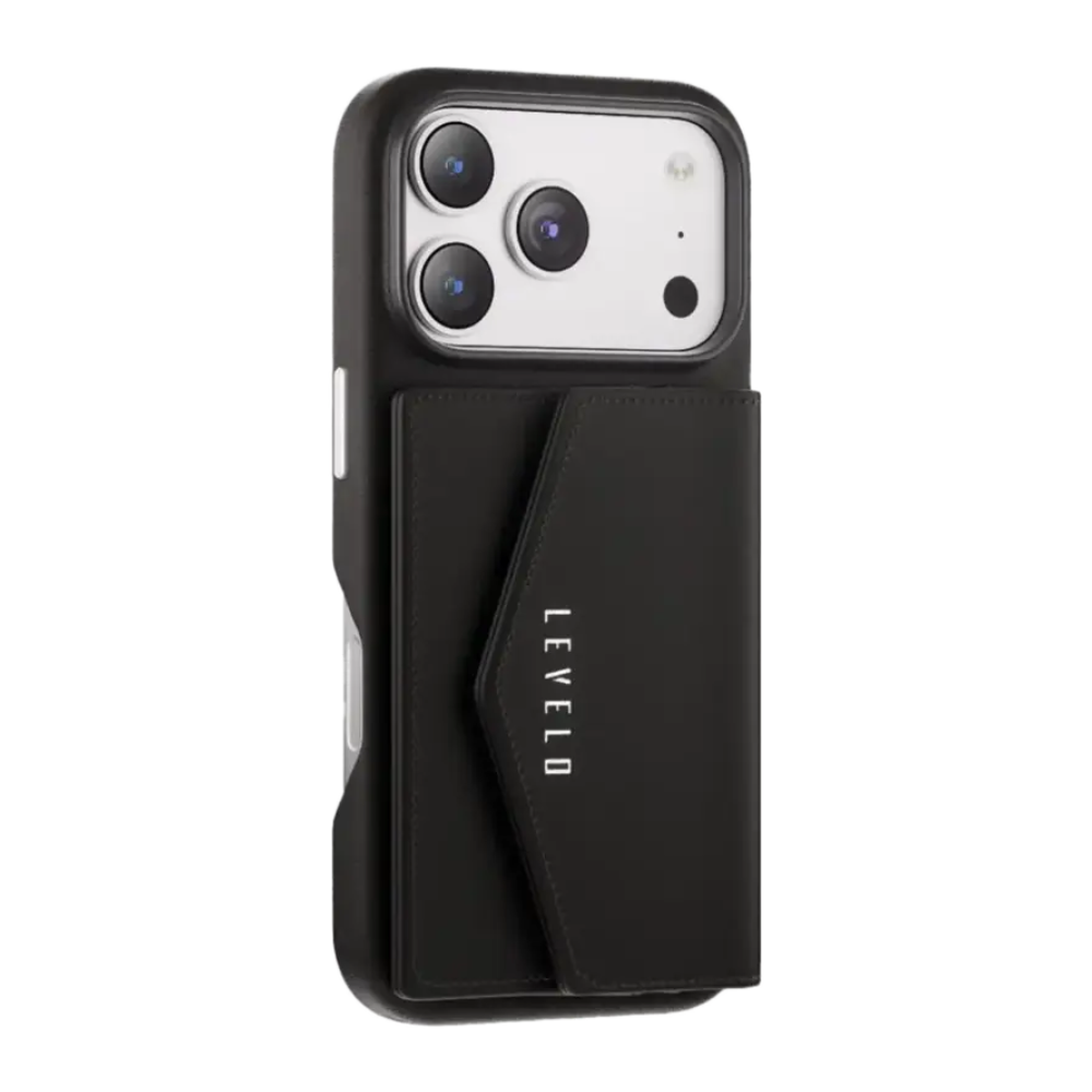 Levelo Vertex PU Leather Wallet Case for iPhone 17 ProPro Max (3) Levelo Vertex PU Leather Wallet Case for iPhone 17 Pro/Pro Max