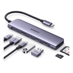 UGREEN 7-in-1 USB C Hub 5 Gbps with 4K HDMI 100W Power Delivery