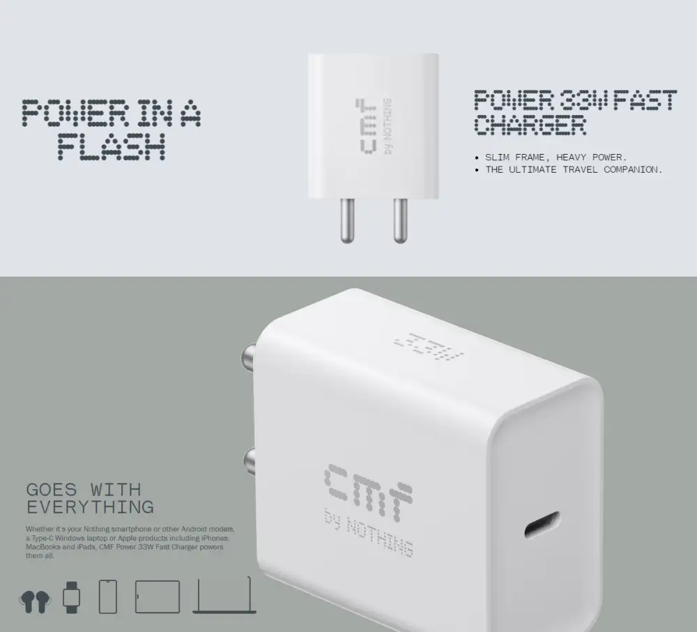 CMF Power 33W Fast Charger by Nothing